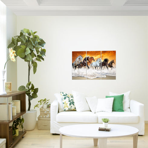 Wandbilder Wohnzimmer XXL Pferde Moderne Bilder Tiere